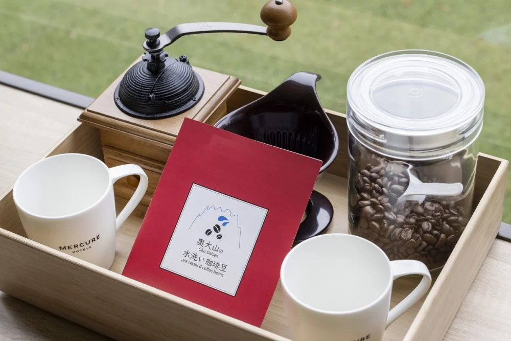 奥大山の水洗いコーヒー